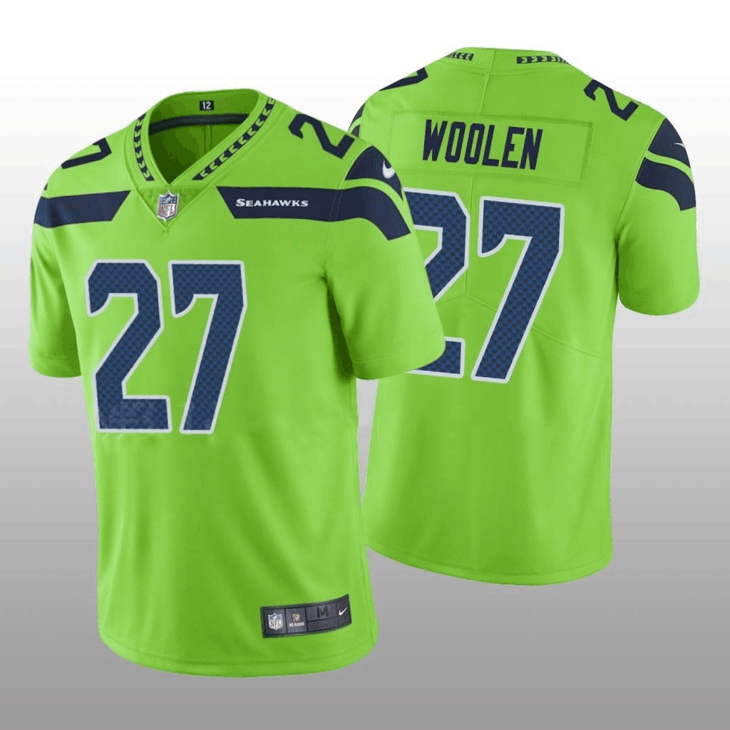 Seattle Seahawks #27 Tariq Woolen Green Vapor Untouchable Stitched Football Jersey